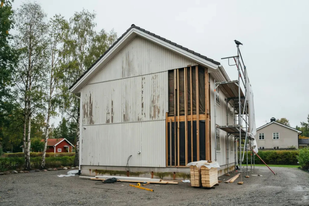 byta fasad p villa panelval luftspalt och smart planering f r ett h llbart resultat